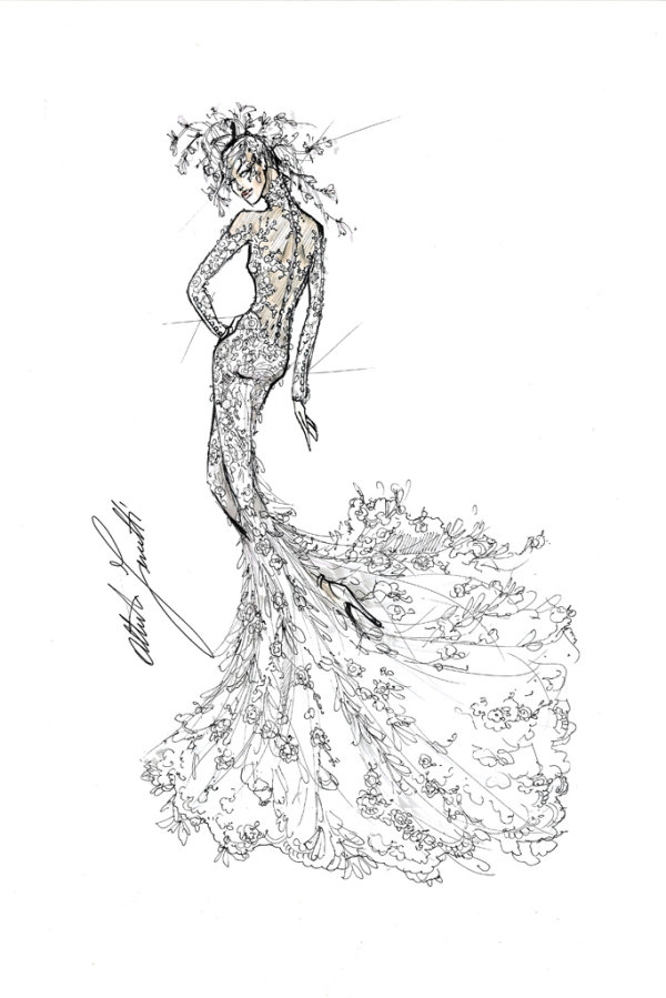 Свадебное платье Леди Гага от Alberta Ferretti