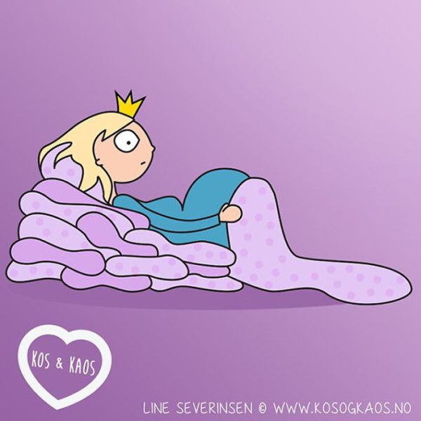 Принцесса на горошине: больше подушек, пожалуйста! Автор: Line Severinsen.