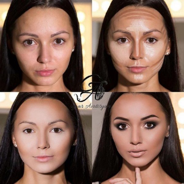 девушки до и после макияжа, преображение девушек до и после макияжа, Гоар Аветисян, до и после макияжа